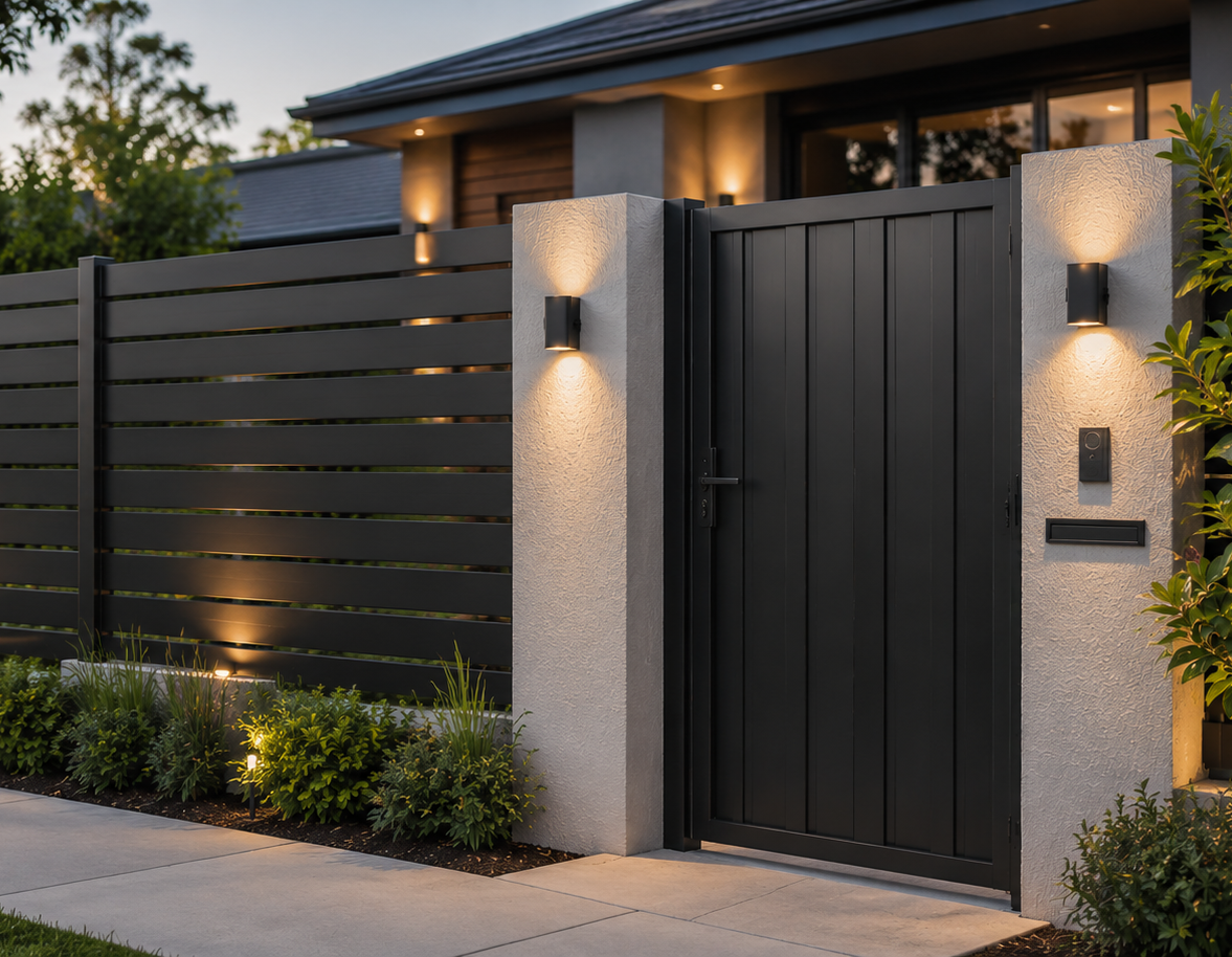 security privacy fencing and gate